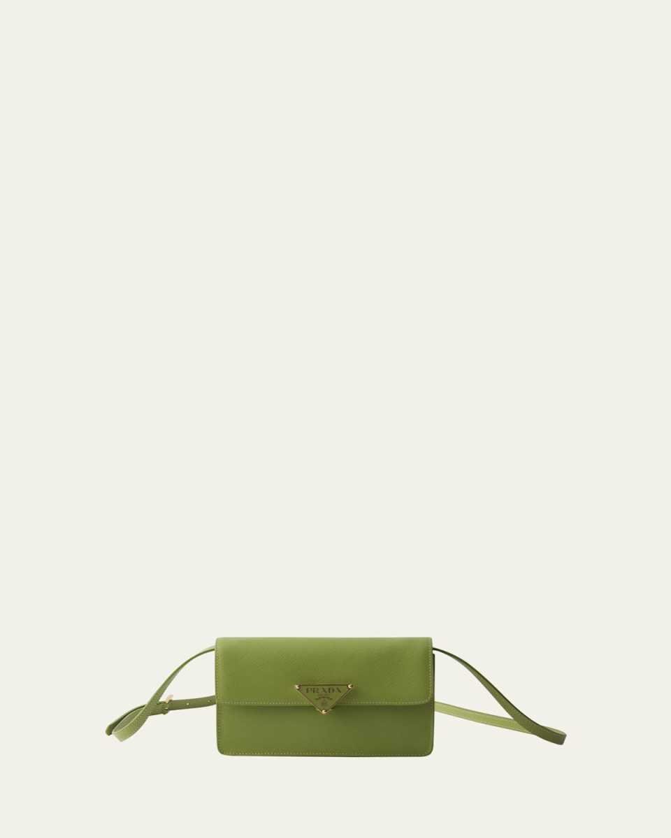 Mini Saffiano Leather Shoulder Bag